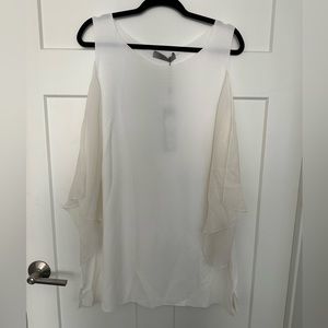 D.Exterior Women’s Large Blouse white